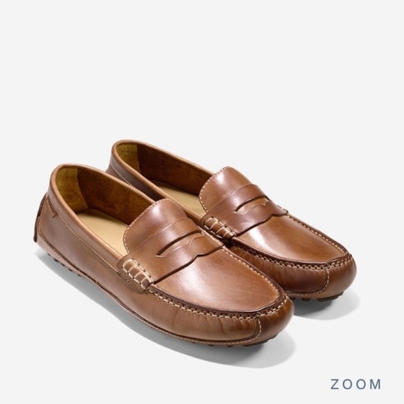 Cole Haan Brown Leather Coburn Penny 